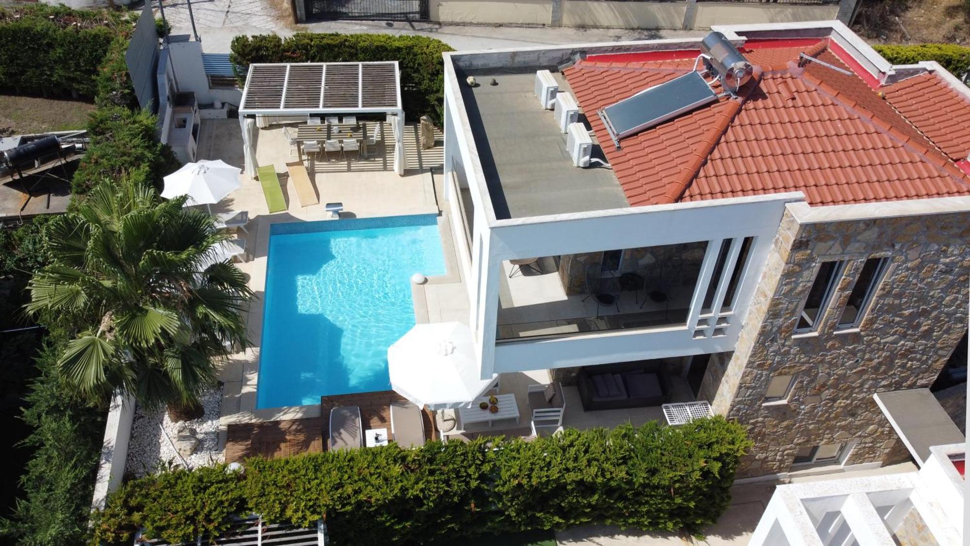 Villa Douglas - Private Pool, Bbq, 4Bdrms, View Pefkochori Ngoại thất bức ảnh