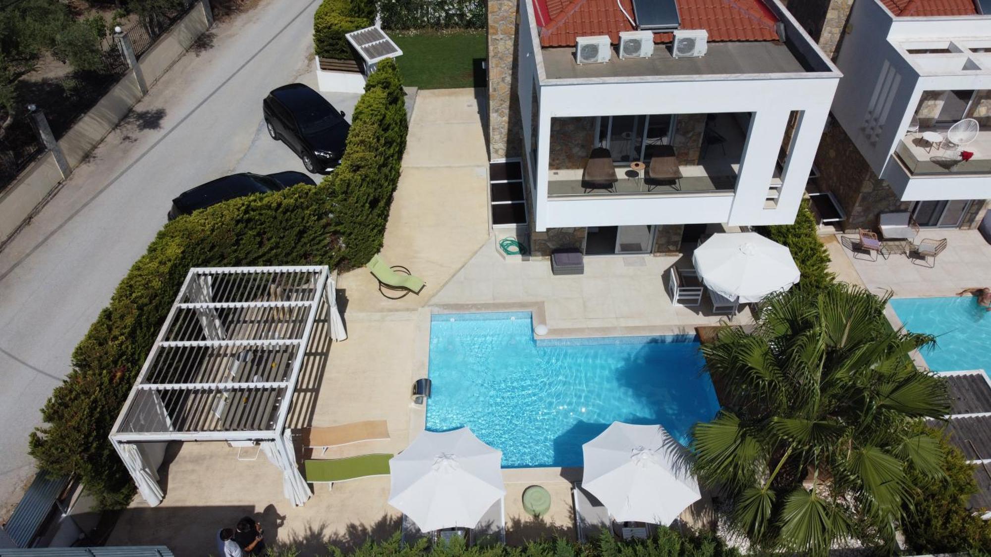 Villa Douglas - Private Pool, Bbq, 4Bdrms, View Pefkochori Ngoại thất bức ảnh