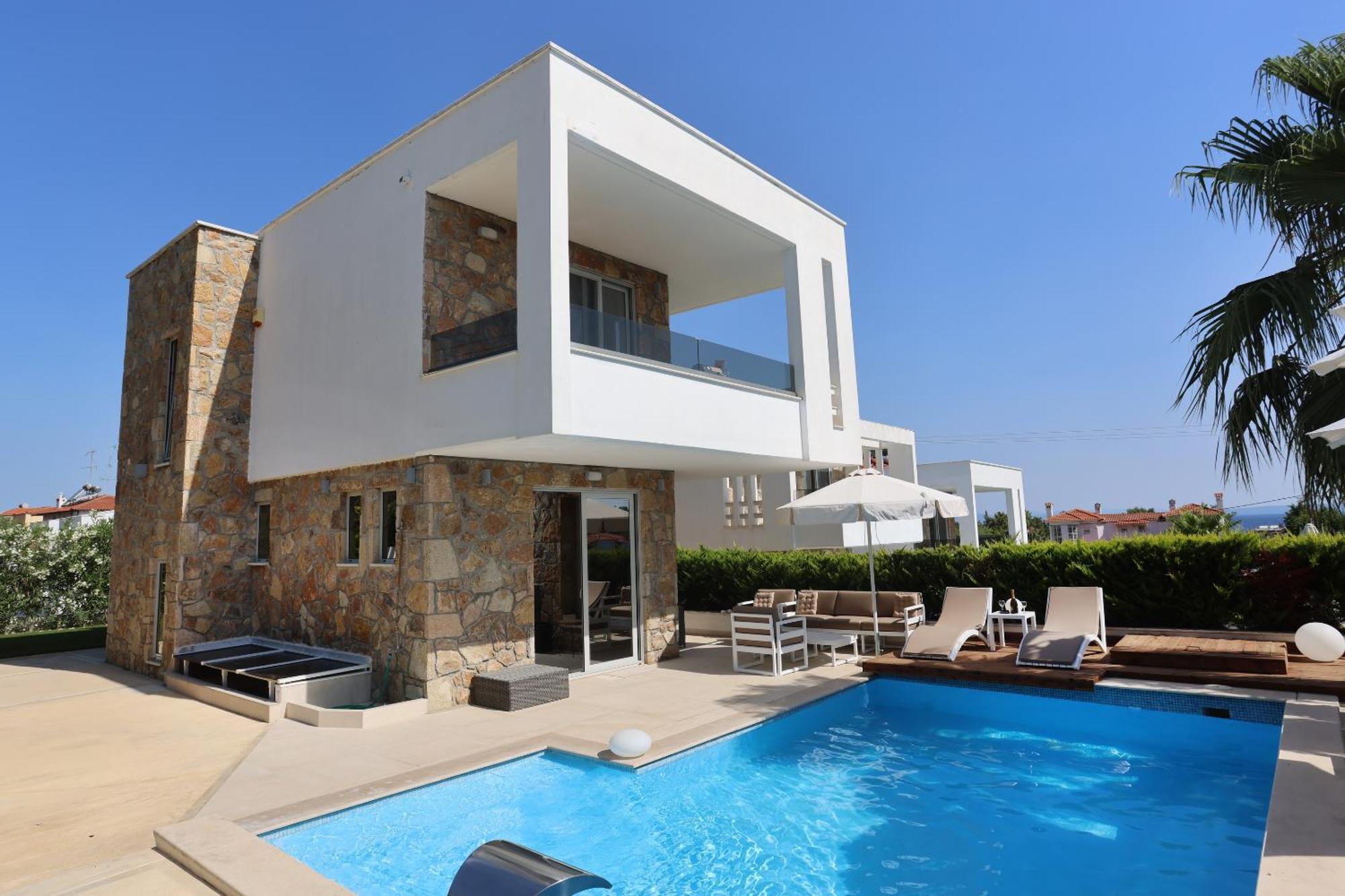 Villa Douglas - Private Pool, Bbq, 4Bdrms, View Pefkochori Ngoại thất bức ảnh