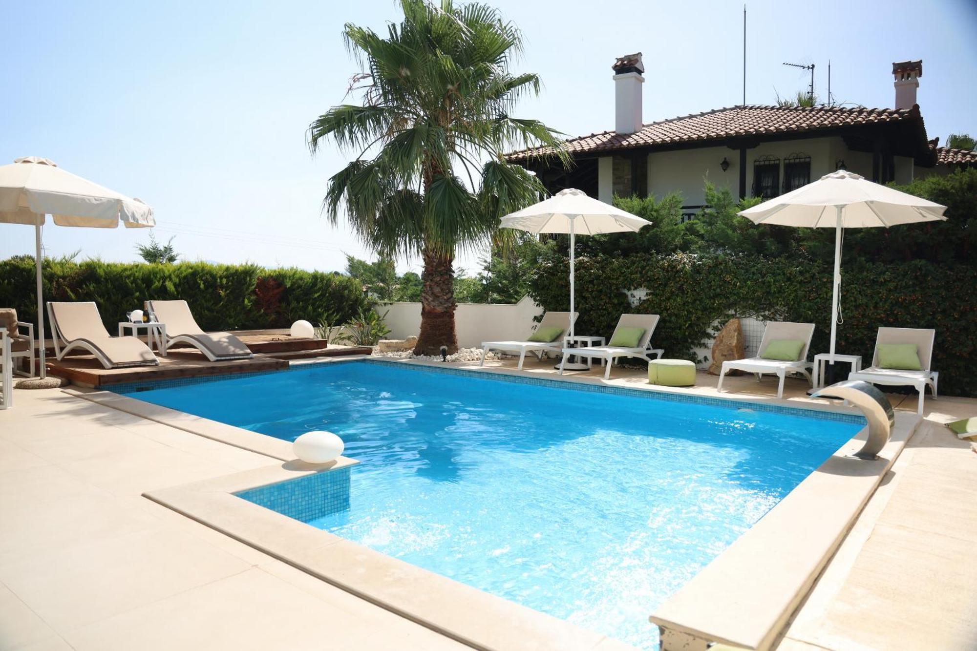 Villa Douglas - Private Pool, Bbq, 4Bdrms, View Pefkochori Ngoại thất bức ảnh